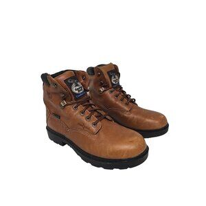 Georgia Boot Men's G6503 Farm And Ranch 6" Soft Toe Waterproof Work Boot 10M